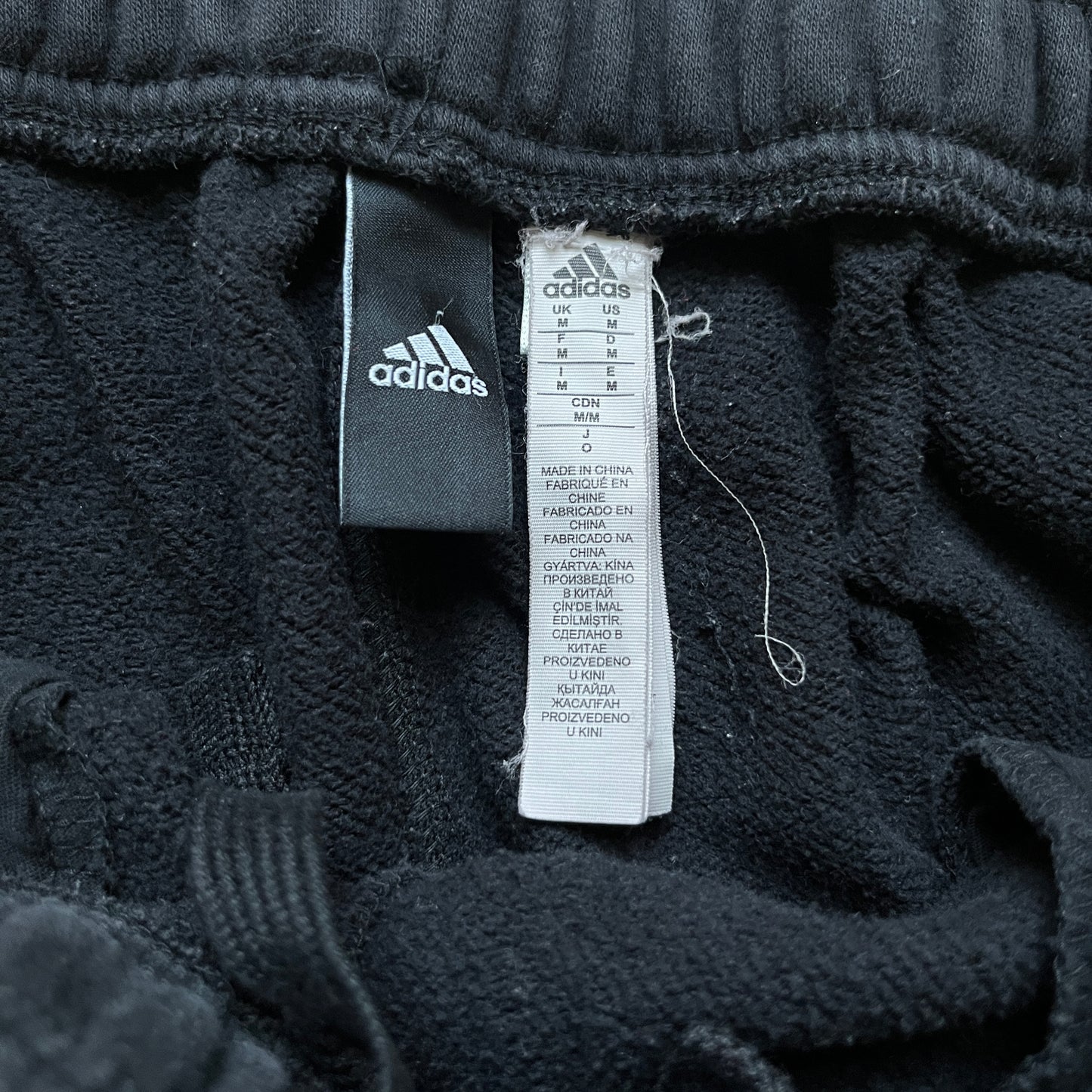 Black Adidas Cuffed Sweats - M