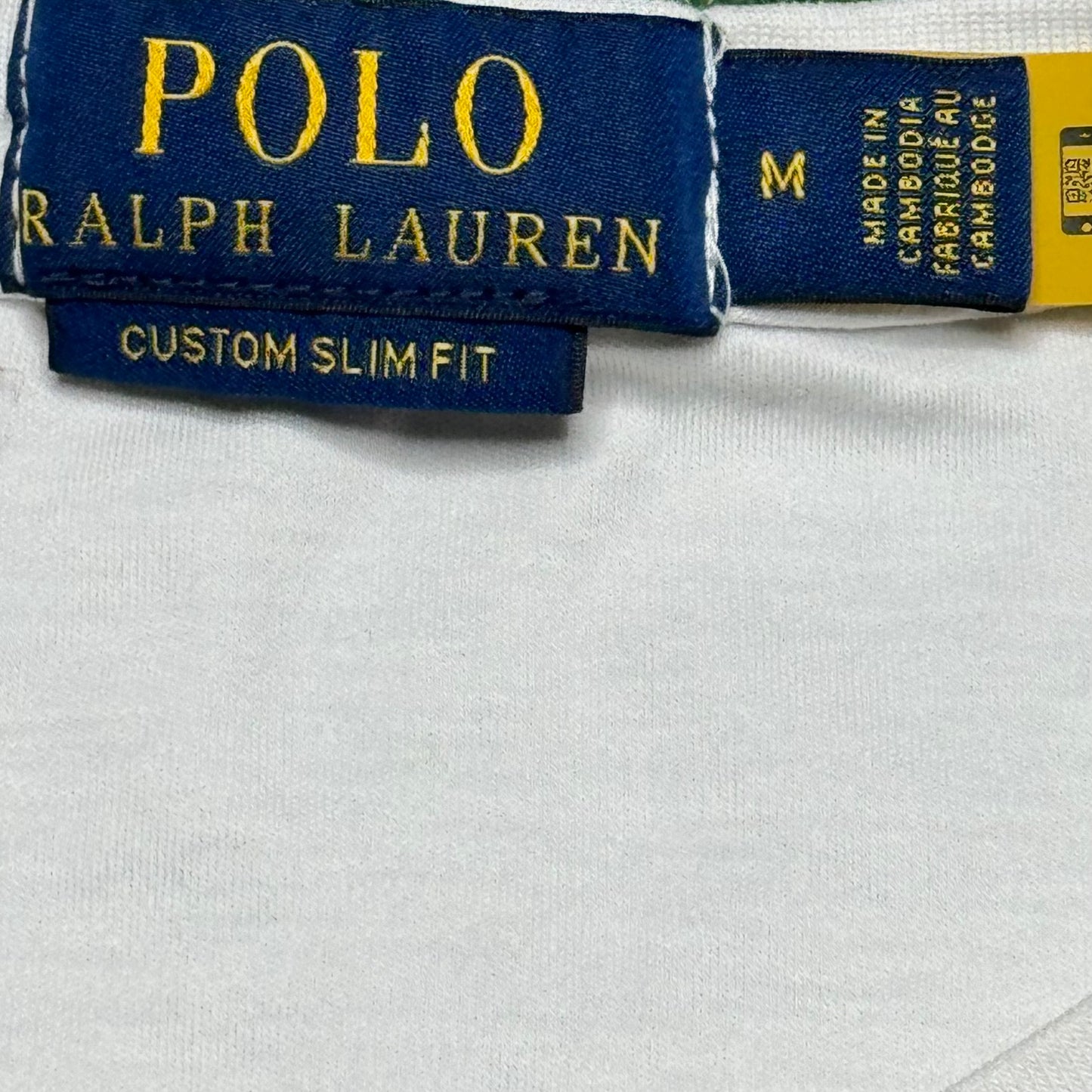 White Polo Ralph Lauren Tee - M