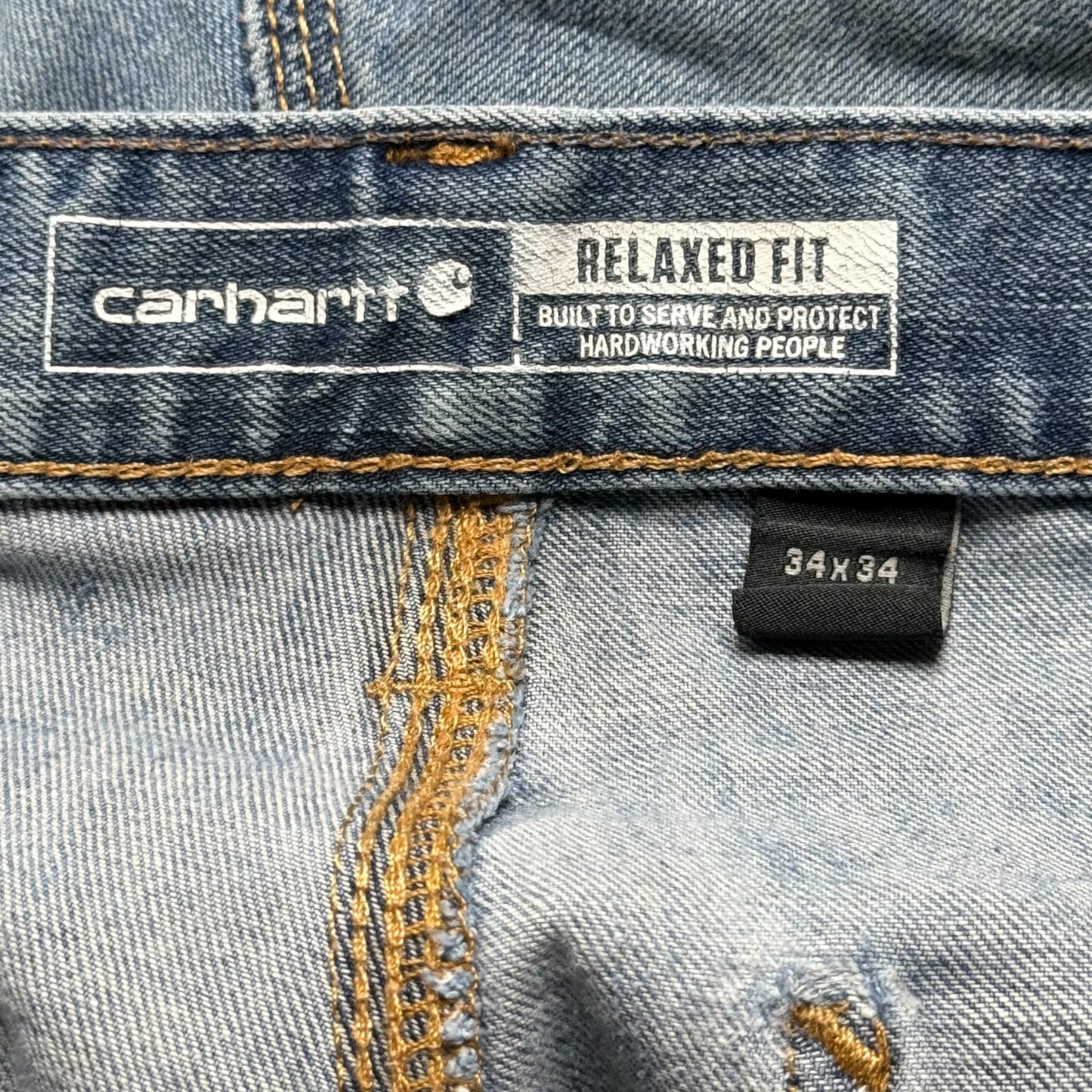 Carhartt Blue Relaxed Fit Jeans (34x34)