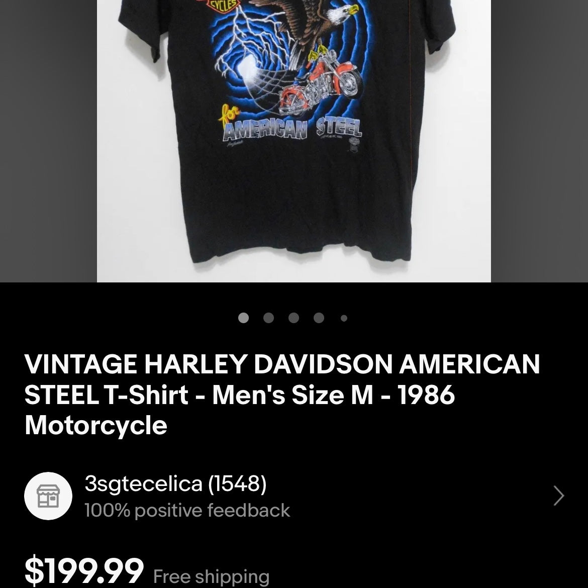 1986 Harley Davidson Cutoff Tee (L)