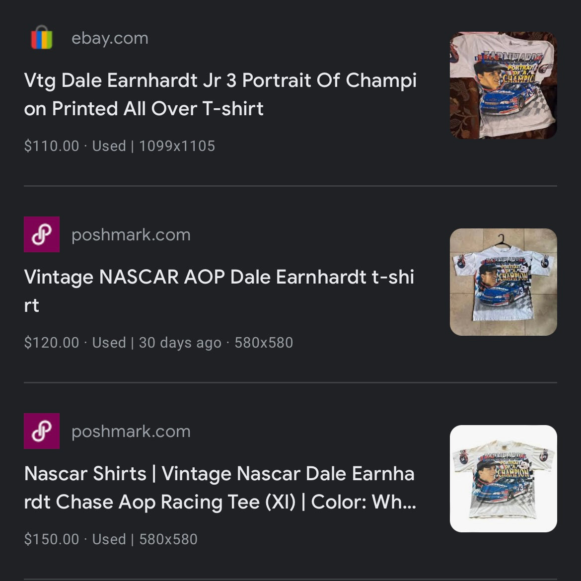 90s NASCAR AOP Dale Jr Tee (L)