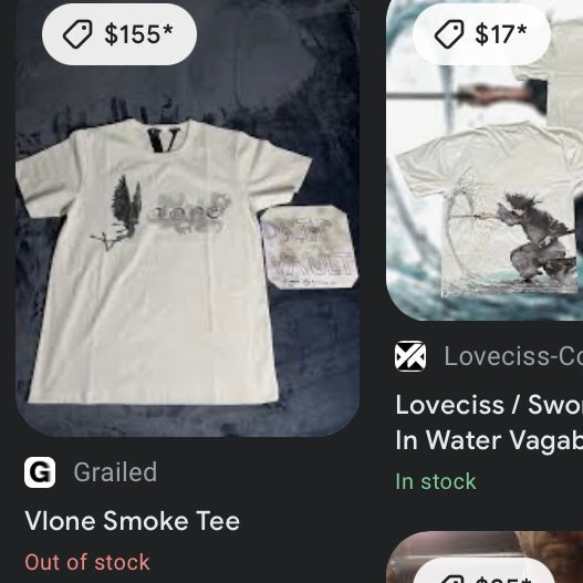 V-Lone Smoke Tee (XL)