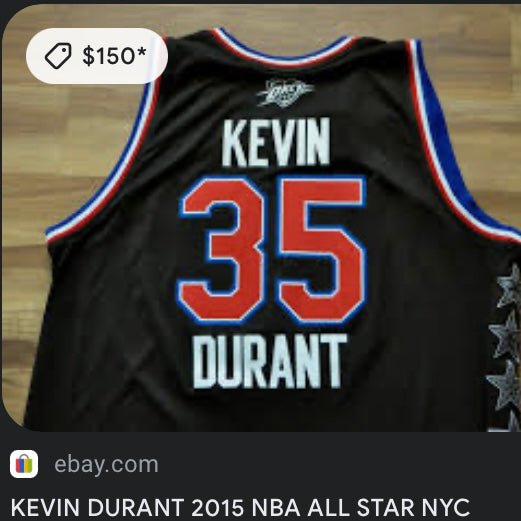 β15 OKC Kevin Durant Jersey (XL)
