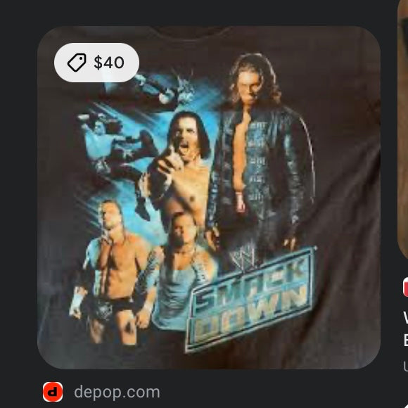 2008 Triple H WWE Smack Down Tee (YL)
