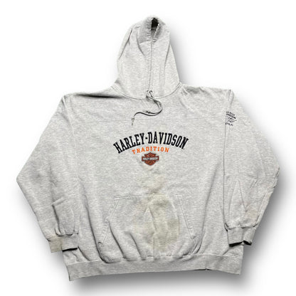 00s Harley Davidson Grey Hoodie - XL