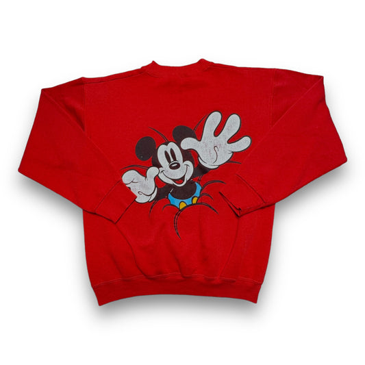 90s Disney Mickey Red Crewneck - M