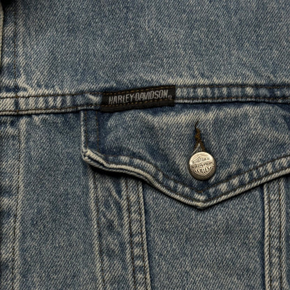 90s Harley Davidson Jean Jacket (M)