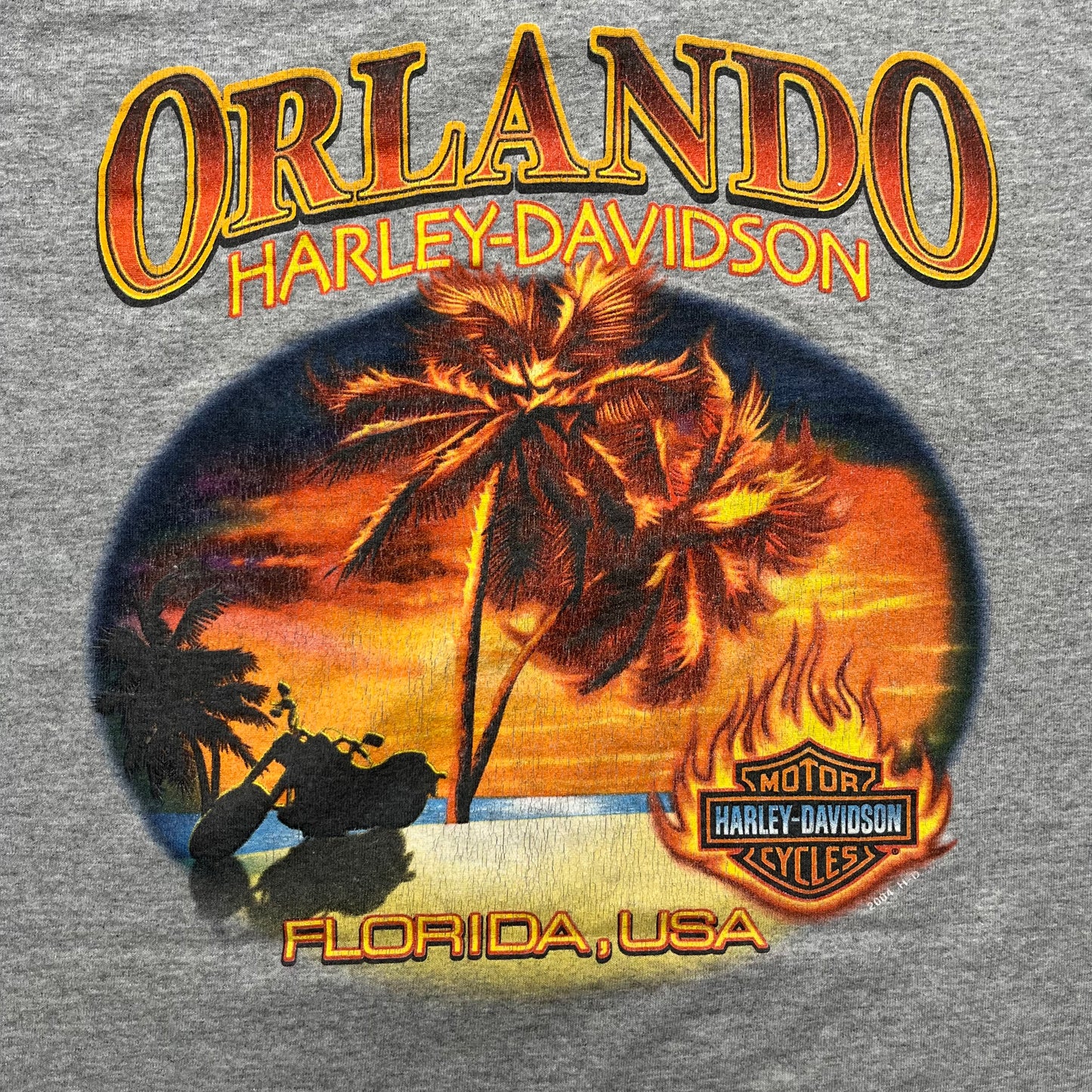 ‘04 Orlando Harley Davidson Tee - 2XL