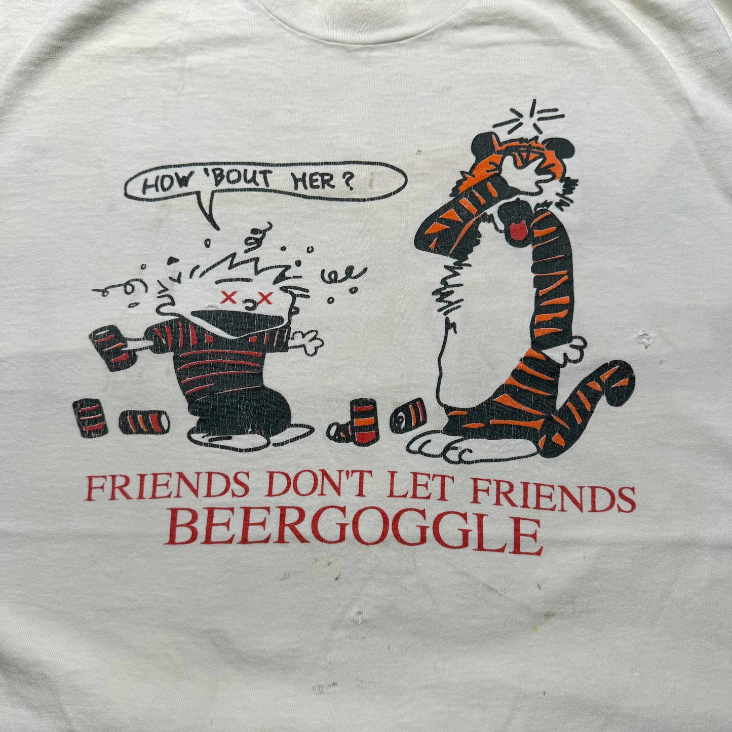 90s College Beergoggle Funny Tee (XL)