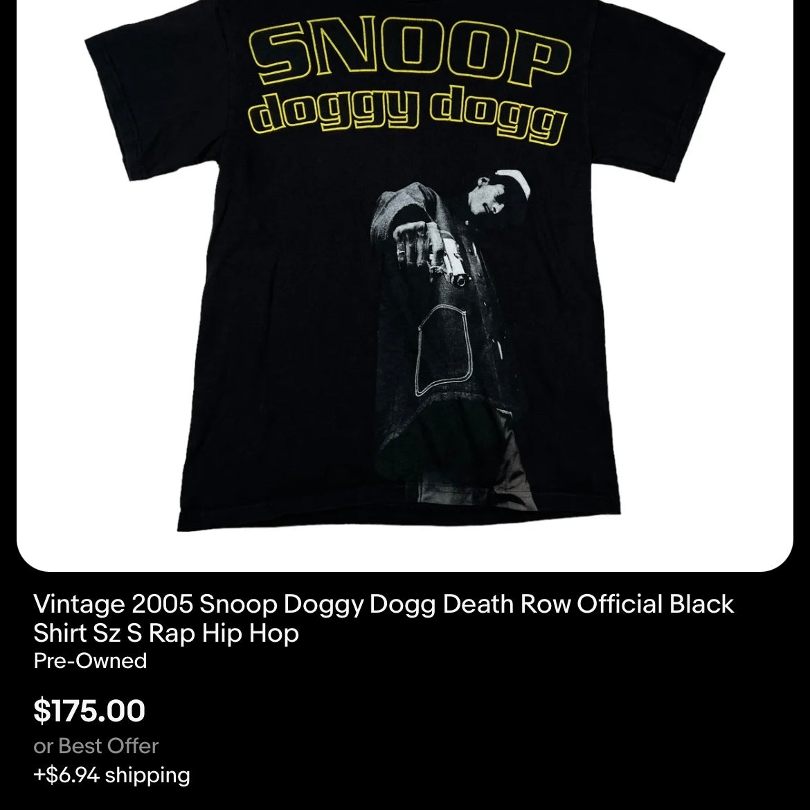 ‘05 Snoop Doggy Tee (XL)