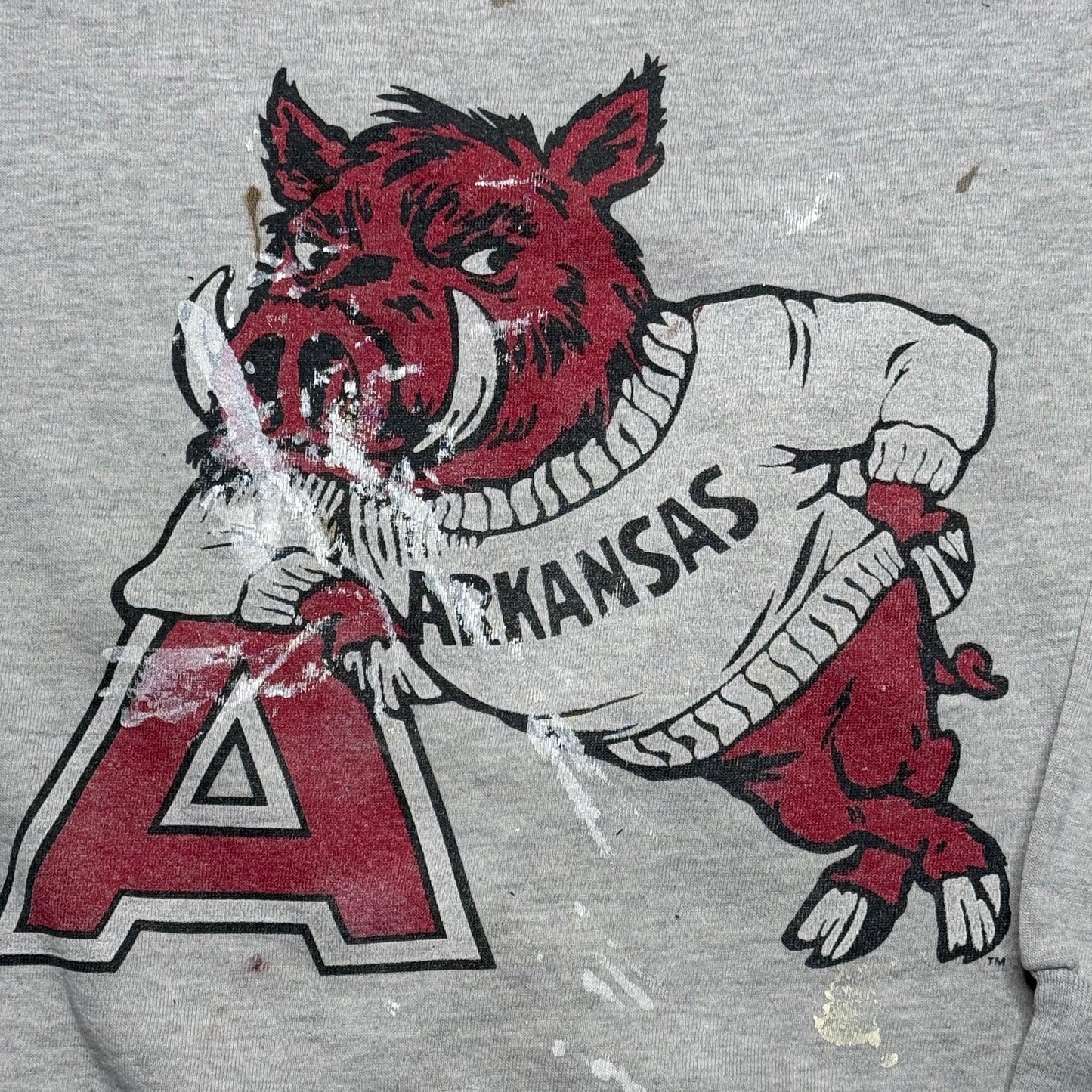 90s Arkansas Razorback Crewneck- M