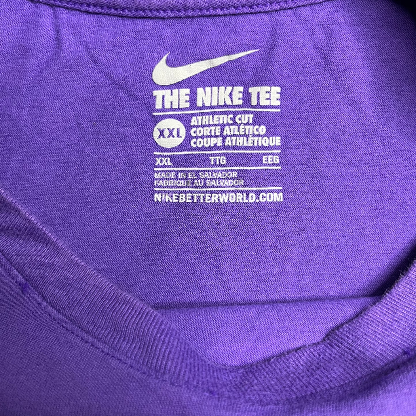 00s Purple Nike Basic Tee - 2XL