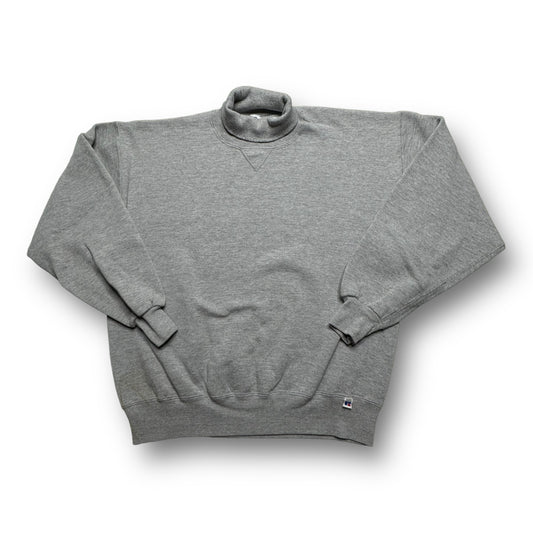 90s Grey Russell Crewneck - L