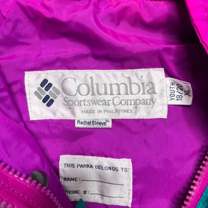 Columbia Pink Windbreaker - YXL