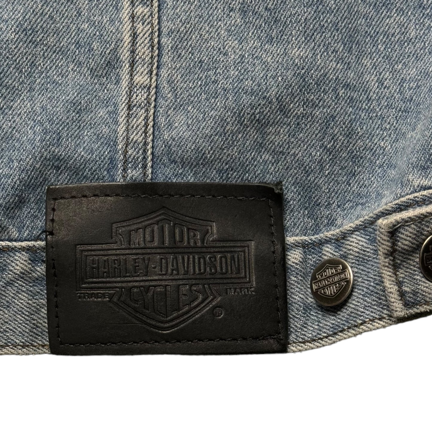 90s Harley Davidson Jean Jacket (M)