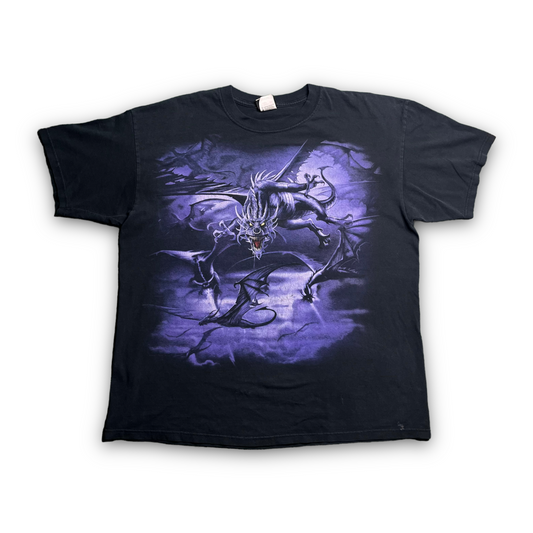 90s Liquid Blue Dragon Tee (L)