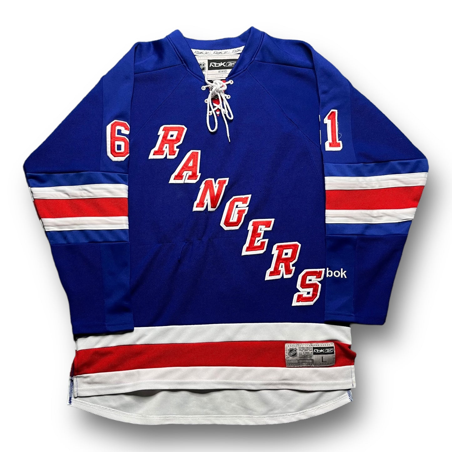 New York Rangers Rick Nash Blue Jersey - L