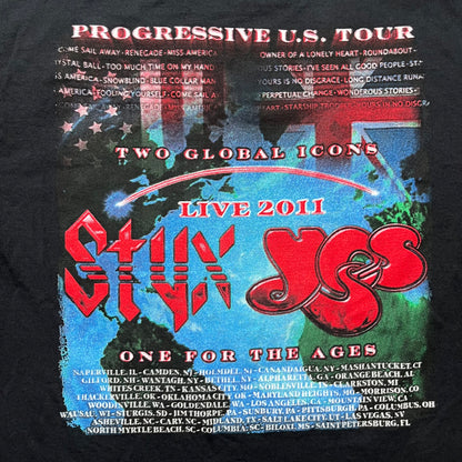 ‘11 Styx Progressive US Tour Tee - M