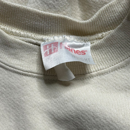 90s Hanes Cream Crewneck (L)