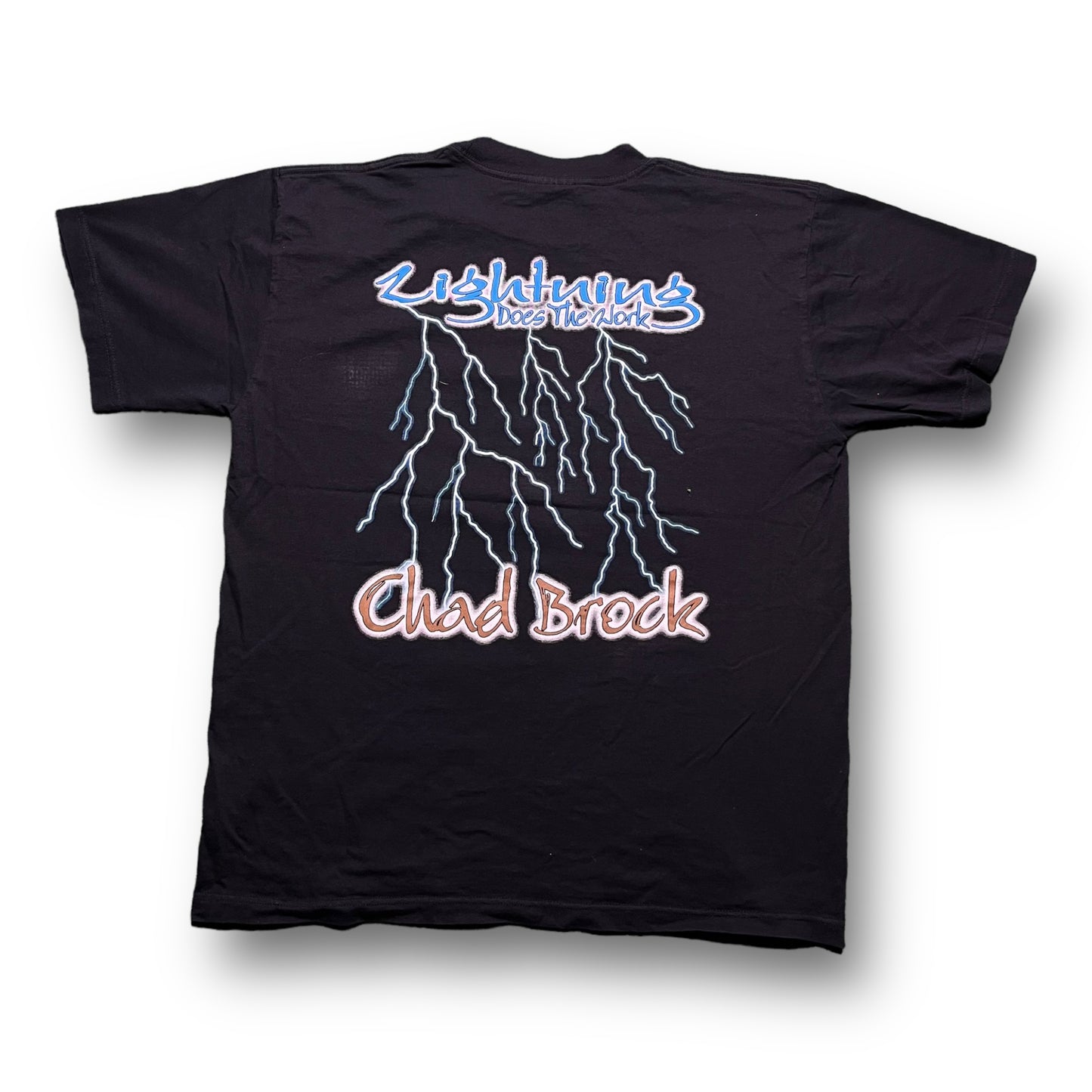 00s Chad Brock Lightning Tee - L