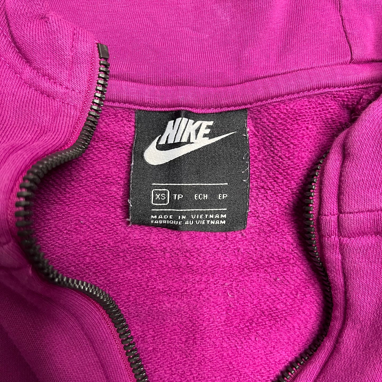 Pink Quarter Zip Nike Jacket (XS)