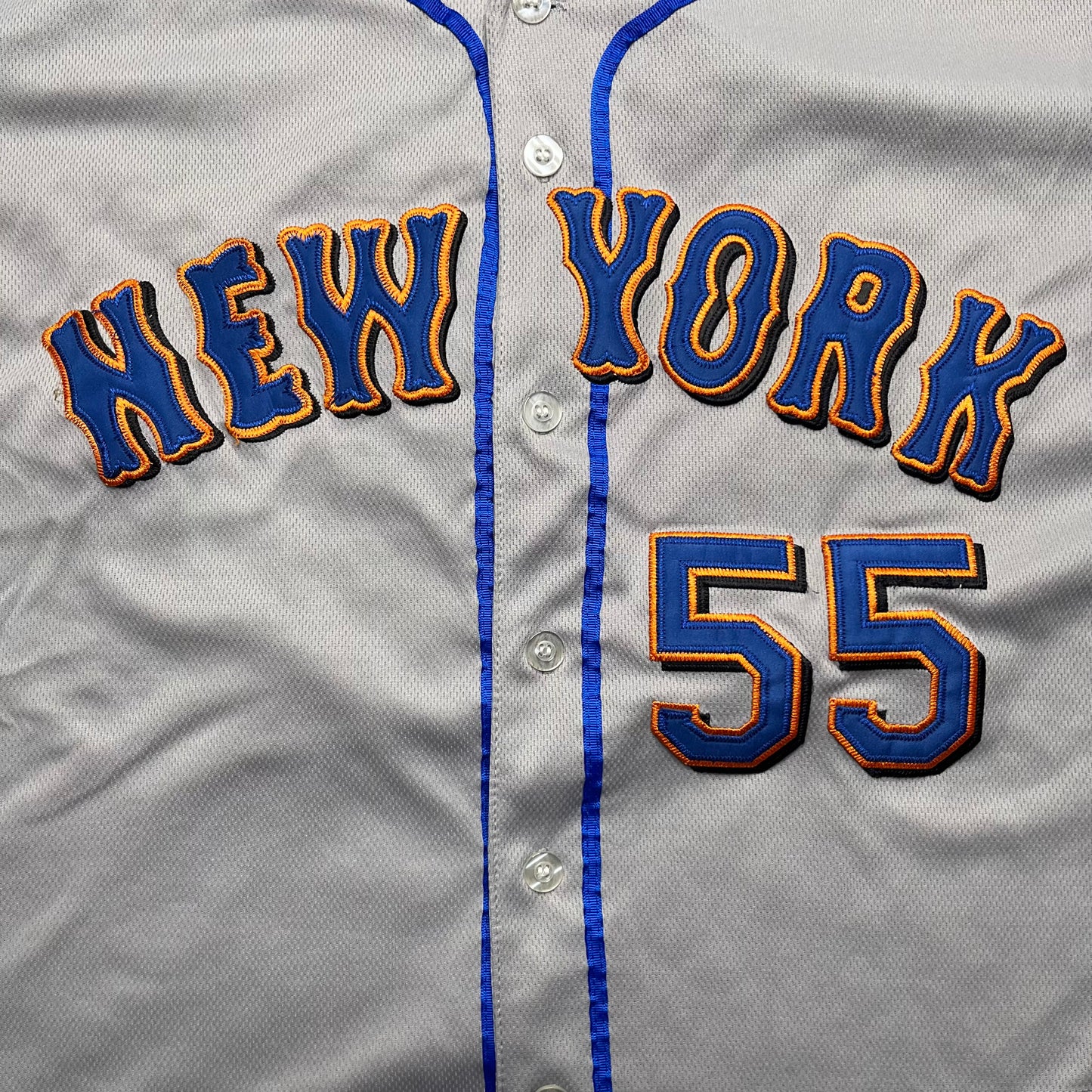 New York Mets Young Grey Jersey - L