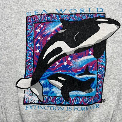 90s Seaworld Orca Crewneck - XL