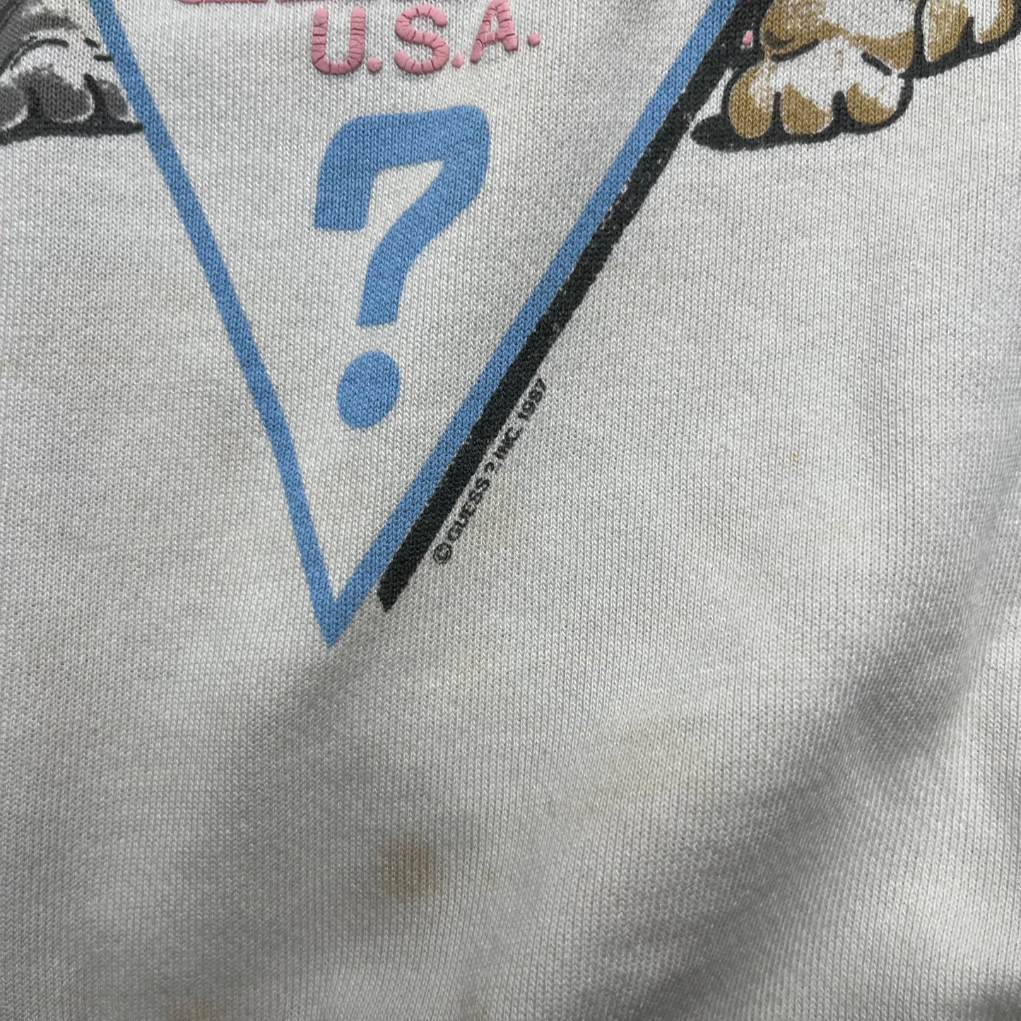 1987 Guess USA SharPei Dogs Crewneck - M