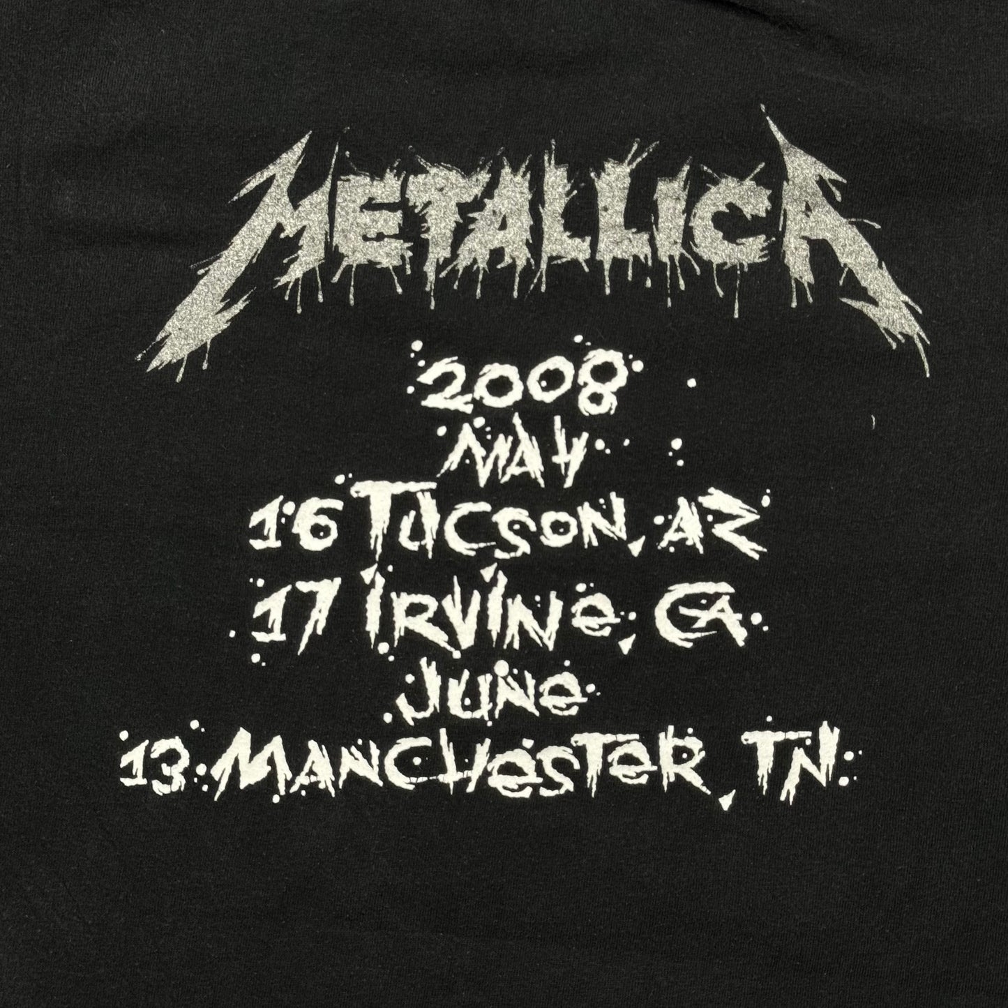 ‘08 Metallica Summer Soirée Tour Tee (XL)