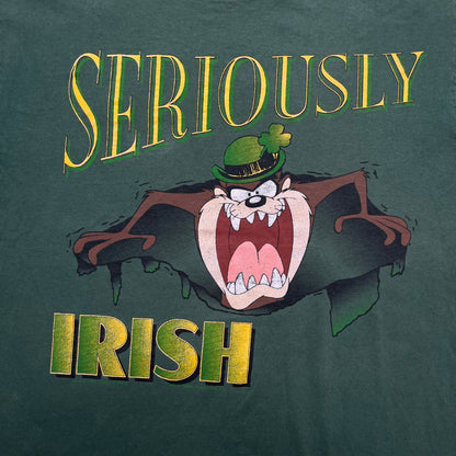 90s Taz Looney Tunes Irish Tee - L