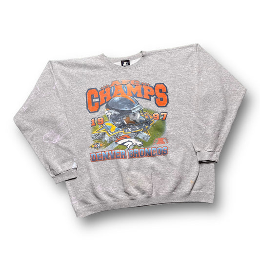 1997 Denver Broncos AFC Crewneck - XL