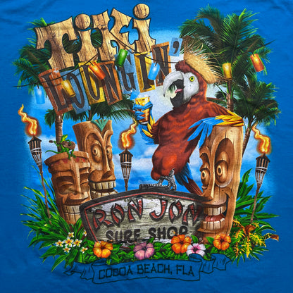 Ron Jon Tiki Beach Blue Tee - 2XL