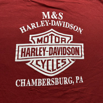 00s PA Harley Davidson Red Tee - XL