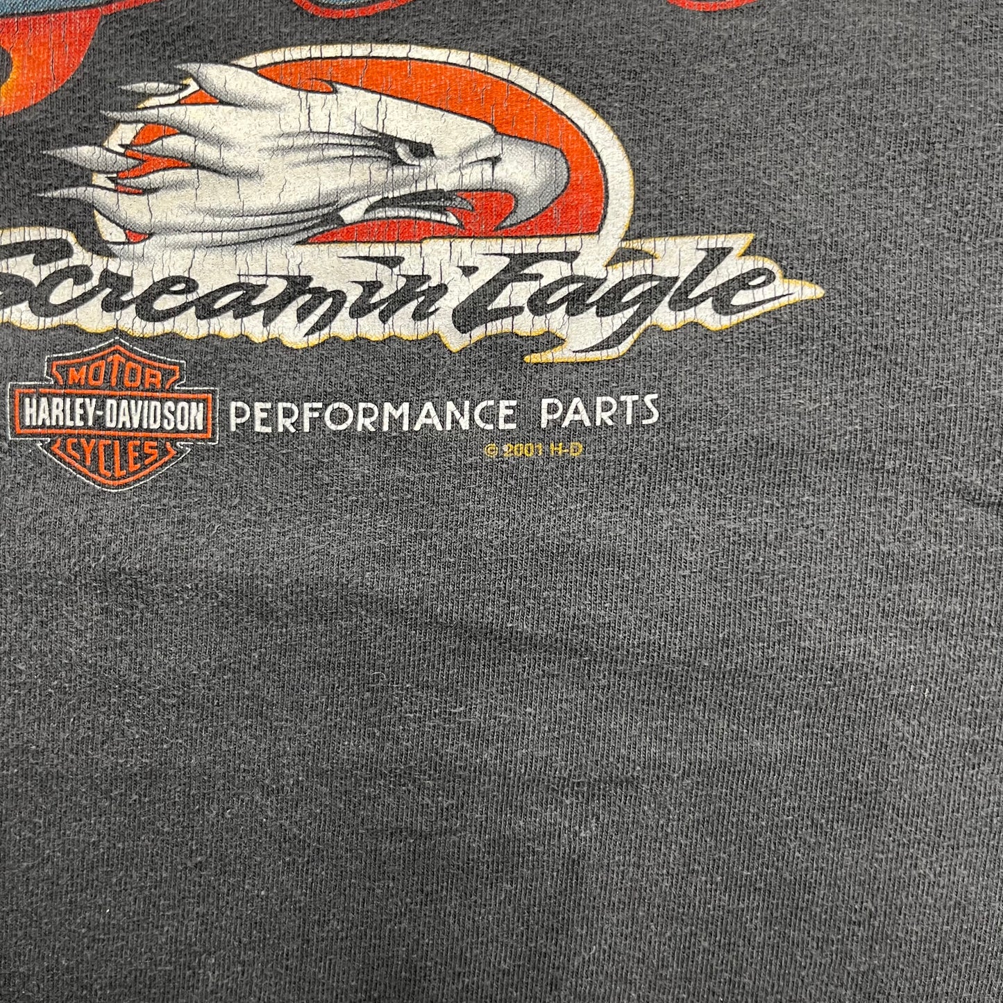 ‘01 Eagle Harley Davidson Tee - L