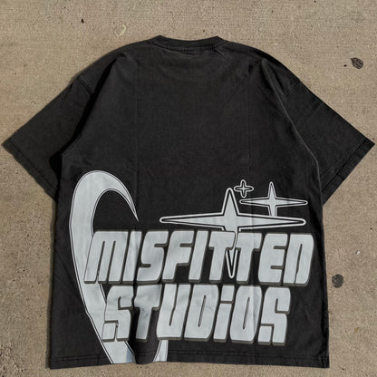 Black Misfitted Studios Star Tee