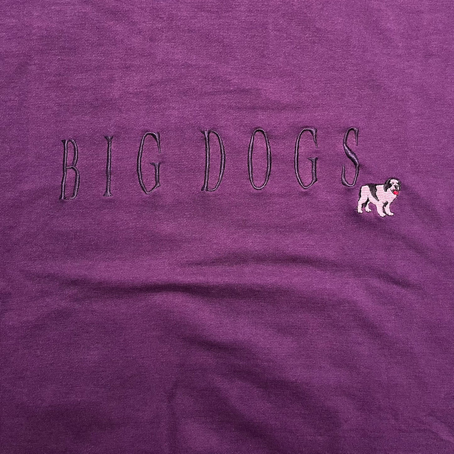 Purple Big Dogs Crewneck - L