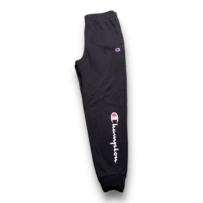 Black Champion Cuffed Sweats - YL