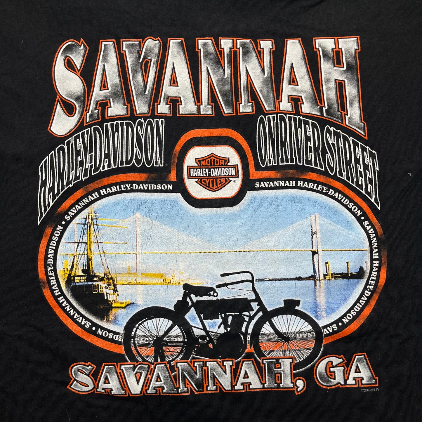 ‘03 Savannah Harley Davidson Tee - XL