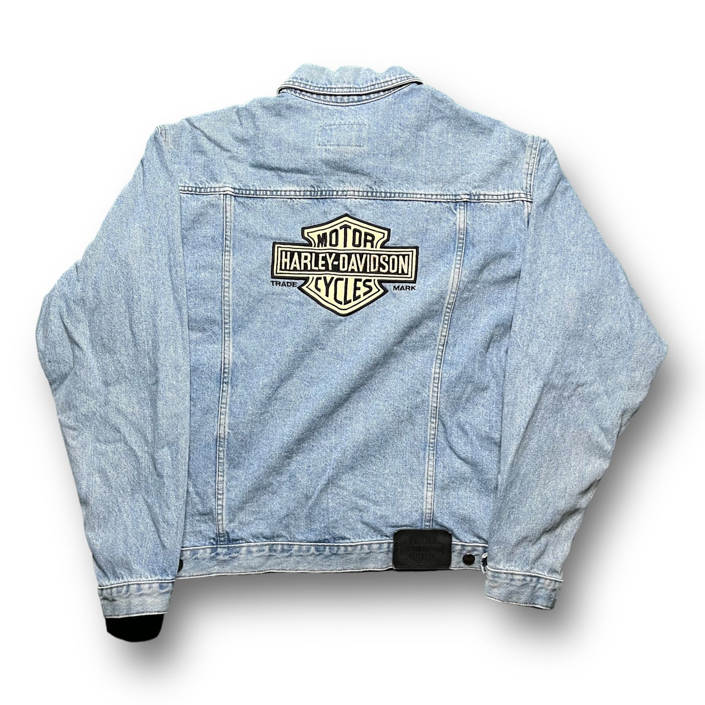 00s Harley Davidson Jean Jacket - L