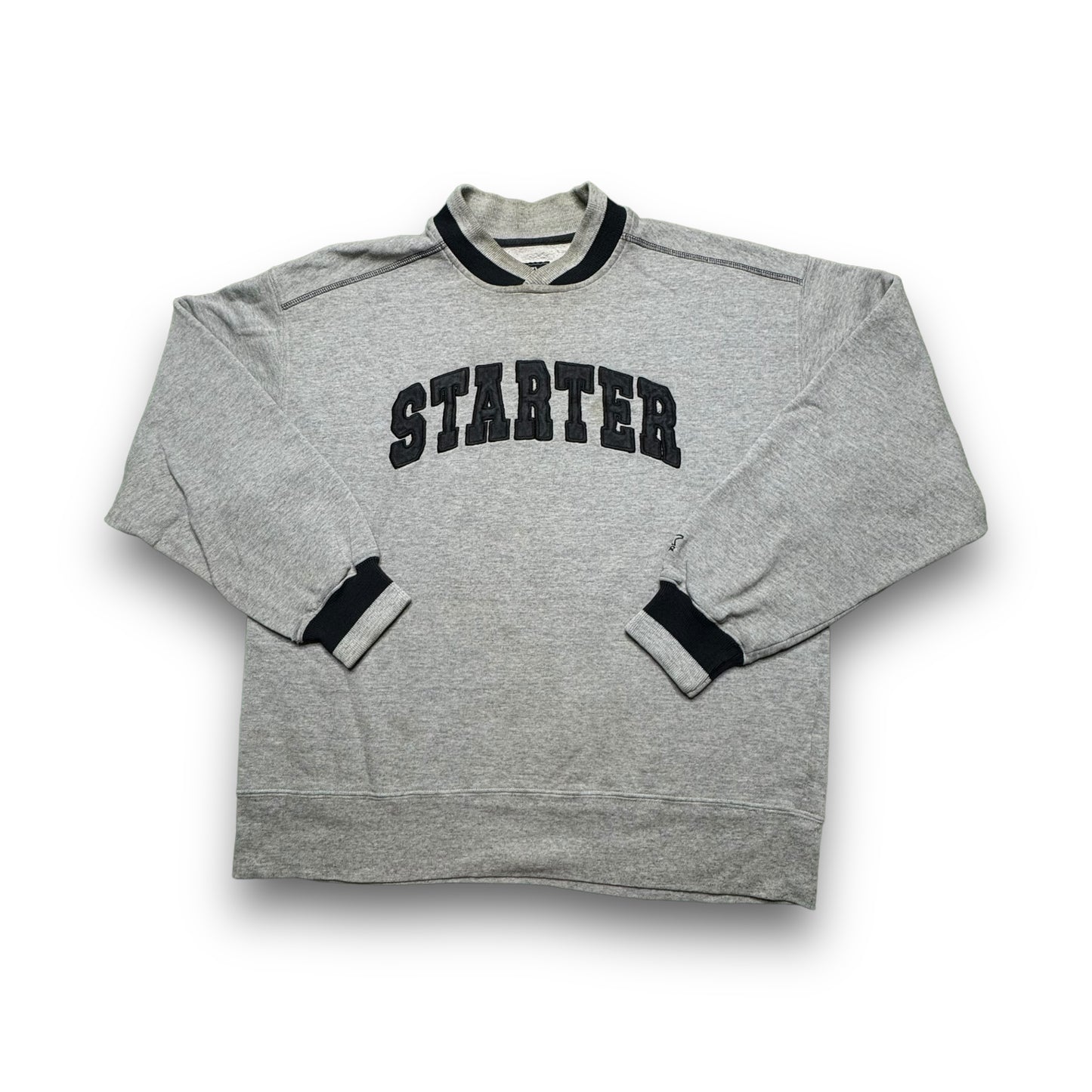 00s Starter Grey Crewneck - L