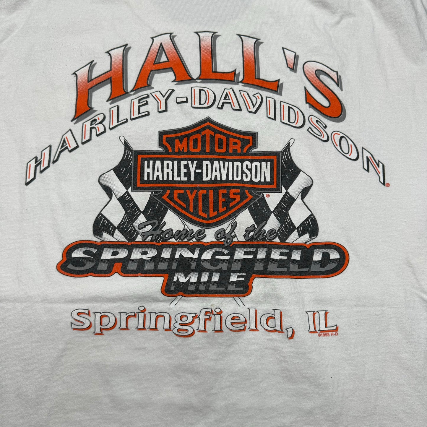 ‘12 HallsHarley Davidson Cut-Off Tee -XL