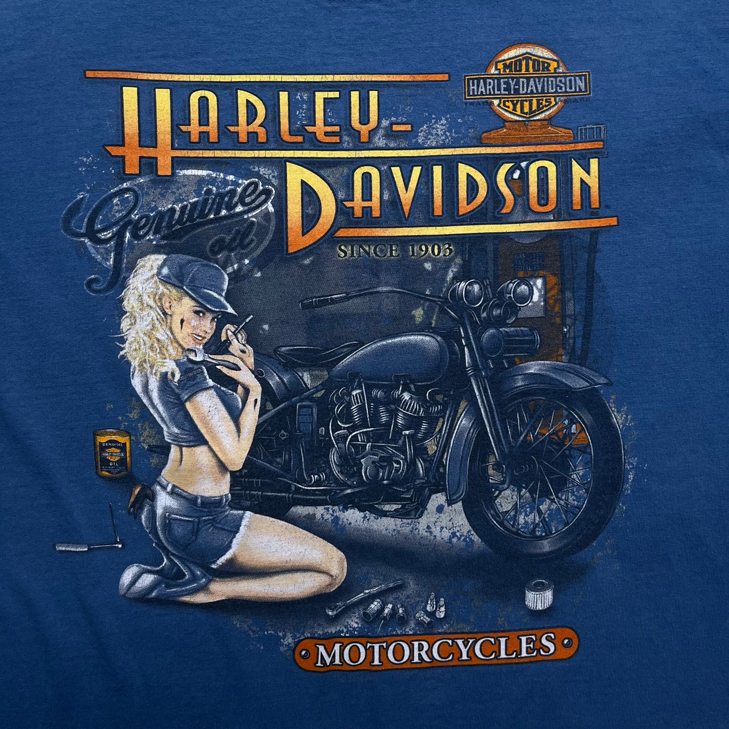 00s Big Barn Harley Davidson Tee - M