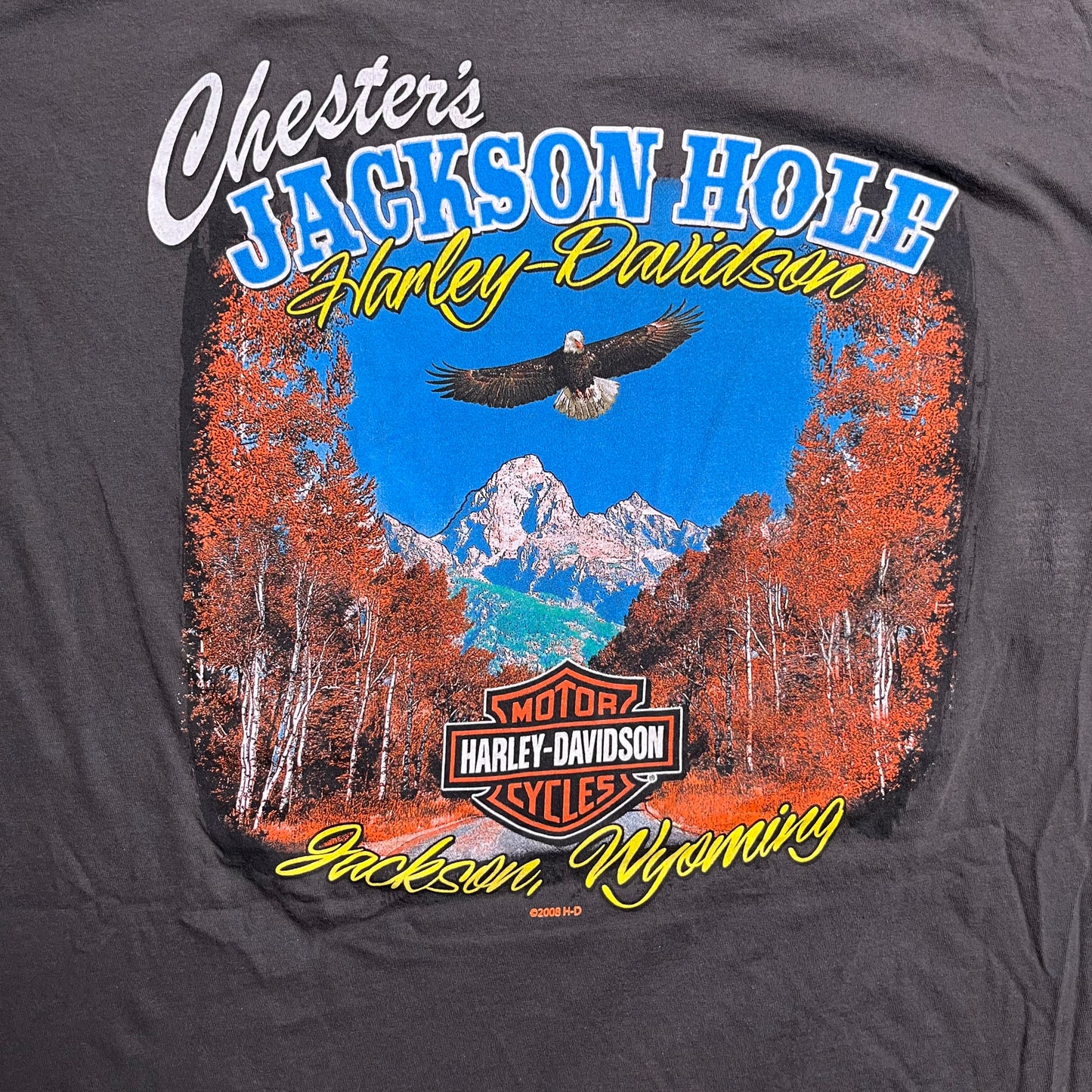 ‘08 Wyoming Harley Davidson Tee - 2XL