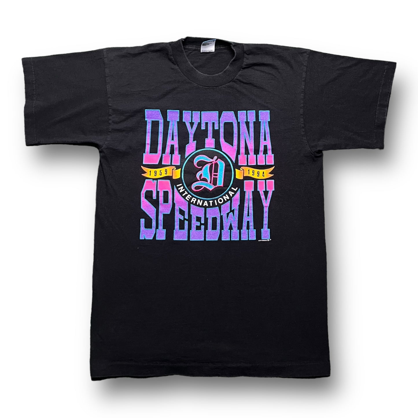 90s Daytona Speedway Black Tee - M