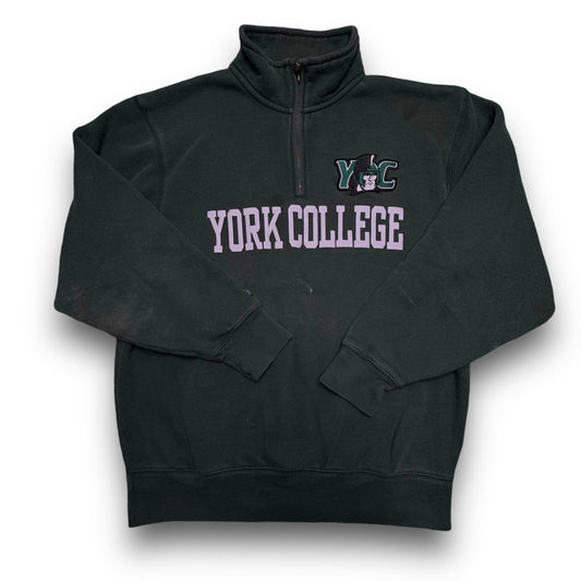 York College Quarter Zip Crewneck - M