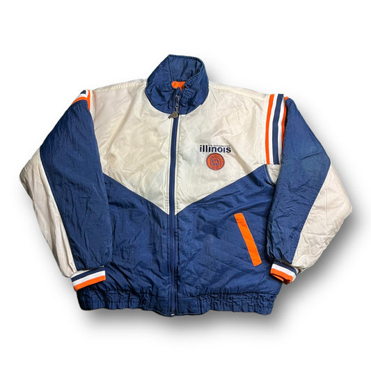 90s University Of Illinois Puffer Jacket (XL)