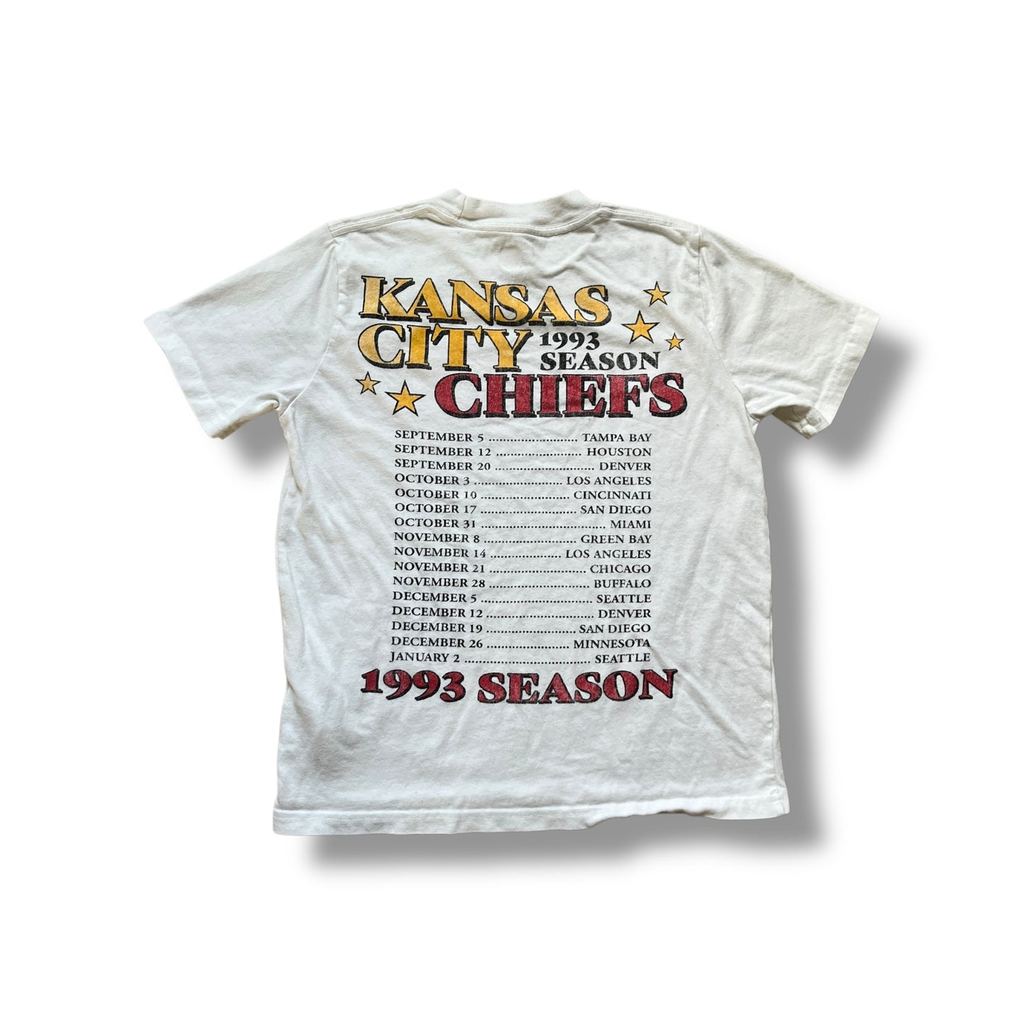 1993 Kansas City Chiefs Tee - YS
