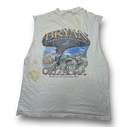 ‘00 Bryan Harley Davidson Cut-Off Tee -L