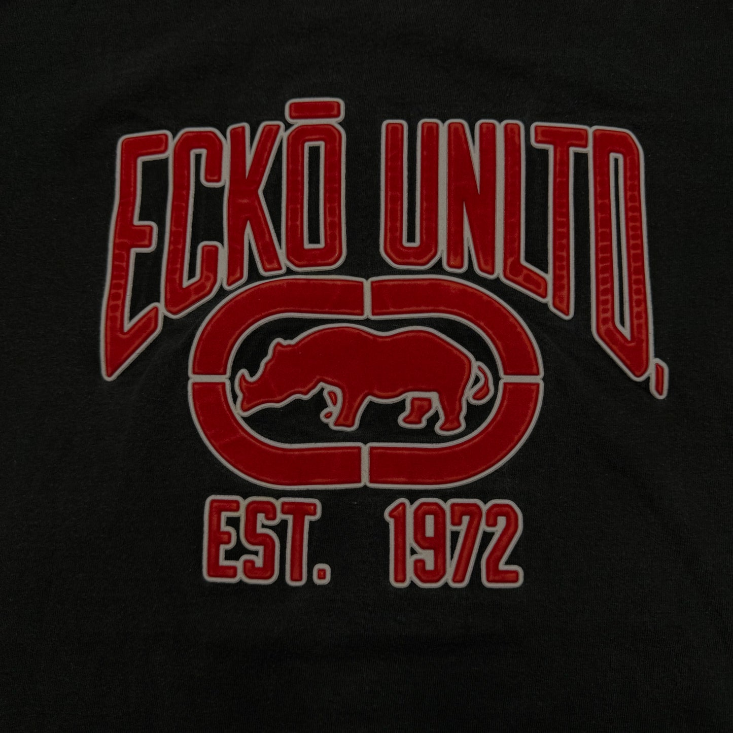 00s Y2K Echo Unltd Black Tee - L