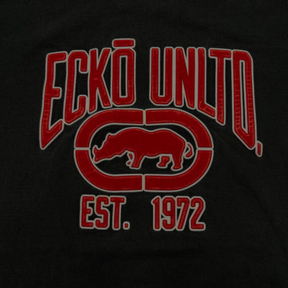 00s Y2K Echo Unltd Black Tee - L